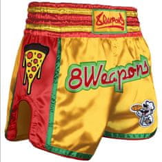 Fairtex 8 WEAPONS Muay Thai Shorts Pizza - Sárga