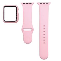 BStrap Silicone szíj tokkal Apple Watch 38mm, pink