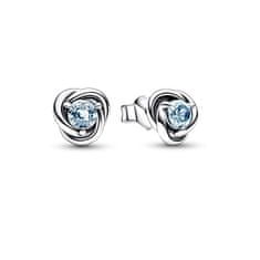 Pandora Bájos ezüst fülbevaló kék cirkónium kövekkel 292334C09
