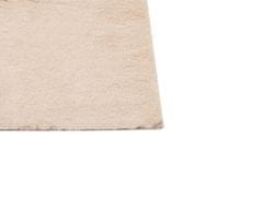 Beliani Bézs műnyúlszőrme szőnyeg 160 x 230 cm MIRPUR