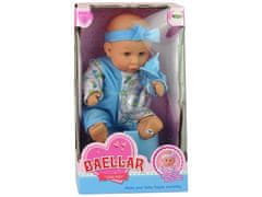 Lean-toys Kék baba baba bili Pee Pee Pee Pee Drinks Nudge 24 cm