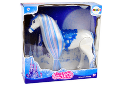 Lean-toys Mesebeli fehér ló sétál hangok egy babának