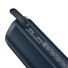 Hoco Bluetooth hordozható hangszóró, 2 x 5W, v5.0, TWS, Beépített FM rádió, TF kártyaolvasó, USB aljzat, 3.5mm, Kihangosított hívás támogatás, felakasztható, vízálló, HC4 Bella, fekete (130568)