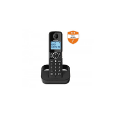 Alcatel Fekete F860 Hordozható vezetékes Dect telefon
