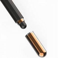 TokShop Univerzális toll, (bármilyen kapacitív kijelzőhöz), Charm Stylus Pen, fekete/arany (128794)