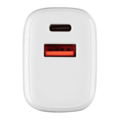 Tactical PD 20W Töltő adapter USB-A+C fehér (126184)