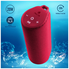 NGS Roller Reef piros Bluetooth hangszóró IP67, BT, 20w, USB / TF / AUX IN, TWS