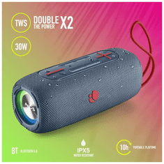 NGS Roller Nitro 3 kék Bluetooth hangszóró IPX 5, BT, 30w, USB / TF / AUX IN, TWS