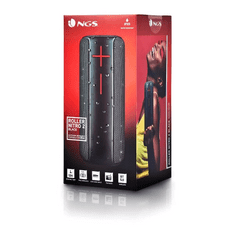 NGS Roller Nitro 2 fekete Bluetooth hangszóró IPX 5, BT, 20w, USB / TF / AUX IN, TWS