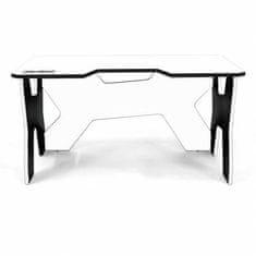 Generic Confort Gamer2NW gamer asztal, fehér, fekete szegély