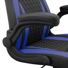 White Shark  DERVISH K-8879B/BL Gamer szék, fekete/kék