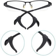 Northix Csúszásgátló szemüveghez - szilikon - fekete - 10 db 