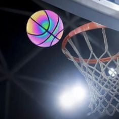 SOLFIT® Kosárlabda fényvisszaverős felülettel, látványos sportolás mindenkinek, minőségi bőr gyerek játék | FLASHBALL