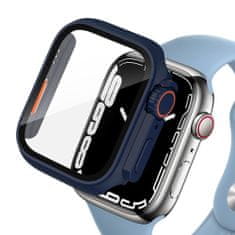 TKG Tech-Protect Defense360 - kék/narancs műanyag/üveg védő tok Apple Watch 7 / 8 / 9 (45mm) okosórához