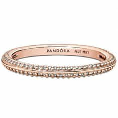 Pandora Csillogó aranyozott gyűrű Rose Me 189679C01 (Kerület 58 mm)