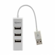 S-box  H-204W 4 portos USB Hub,fehér