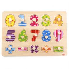 Tooky Toy Fa kirakók Számolni tanuló puzzle számtáblákkal