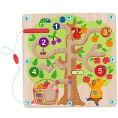 Tooky Toy Labirintus Gyümölcsfa mágneses mágneses számolni tanulása