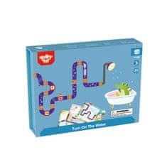Tooky Toy Logikai tábla mágneses puzzle játék gyerekeknek 40 el.
