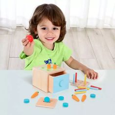 Tooky Toy játék fakocka oktatási fiók 4in1