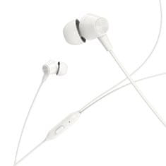 Borofone Borofone vezetékes fülhallgatók mikrofonnal - Fehér