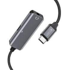 Tech-protect Ultraboost adapter USB-C - 3.5mm jack / USB-C, szürke