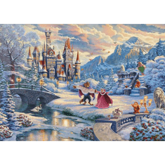 Schmidt Disney Szépség és a szörnyeteg téli varázsa 1000db-os puzzle (59671) (SC59671)