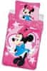 Kétoldalas ágynemű Disney 140x200 cm - Rózsaszín Minnie egér - Rózsaszín Minnie Mouse