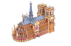 Woodcraft fa 3D puzzle Notre-Dame katedrális