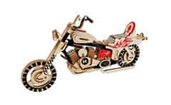 Woodcraft fa 3D puzzle motoros HD I színű fa puzzle motorkerékpár
