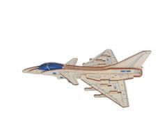 Woodcraft fa 3D puzzle Fighter Raptor J10 vadászrepülőgép