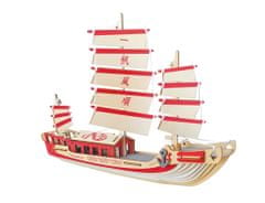 Woodcraft fa 3D puzzle japán vitorlás hajó