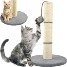 Purlov Karcolóoszlop macskáknak - szürke oszlop 45cm