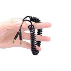 DUDAO Dudao elasztikus kábel AUX mini jack 3,5mm - 1.5m - Fekete