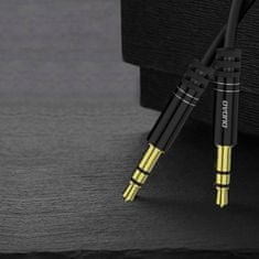 DUDAO Dudao elasztikus kábel AUX mini jack 3,5mm - 1.5m - Fekete
