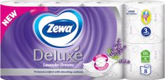 Zewa Toalettpapír Deluxe Lavender Dreams, 3 rétegű, 8 tekercs