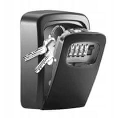 Dexxer Kombinált fali széf kulcsokhoz és kártyákhoz - kódos széf fekete
