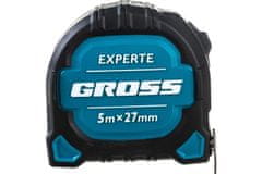 Gross Széles PROFI kétoldalas 27 mm-es mérőszalag 5M EXPERTE mágnessel