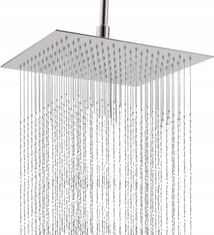 MUVU Rebiko szögletes zuhanyfejes zuhany, ezüst