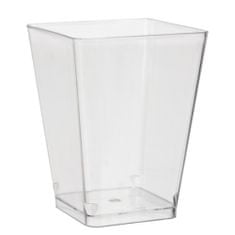 Ruhhy Négyzet alakú PVC desszertes poharak 120ml 50db