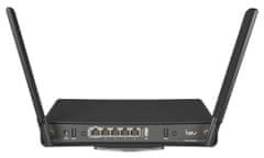 Mikrotik C53UiG+5HPaxD2HPaxD, hAP ax3, 4x 1G LAN, 1x 2.5G LAN, 2.4+5GHz, 802.11a/b/g/g/n/ac/ax, USB 3.0, ROS L6, USB, PSU