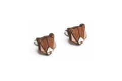 BeWooden női fából készült fülbevalók Bear Earrings univerzális