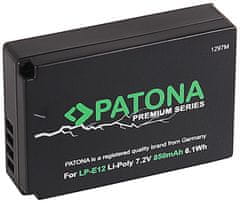 PATONA akkumulátor Canon LP-E12 850mAh Li-Ion PREMIUM 850mAh Li-Ion akkumulátorhoz