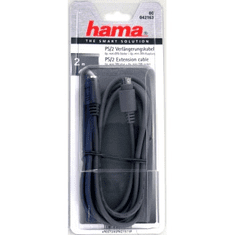 Hama hosszabbító kábel PS/2, mini-DIN 6pin, 2m, szürke