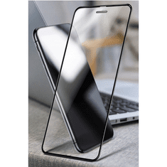 CO2 Co2 edzett üveg iPhone XR-hez, 11, 10D, fekete 0016