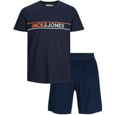 Jack&Jones Férfi pizsama JACJAXON Standard Fit 12248978 Navy Blazer (Méret M)