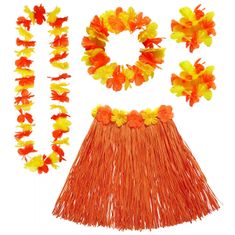 Widmann Hawaii szett narancssárga 5 darab - 40 cm