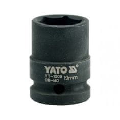 YATO 1/2" hatszögletű ütvecsapó hüvely 19 mm CrMo