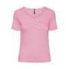 Női póló PCTANIA Slim Fit 17135430 Begonia Pink (Méret XL)