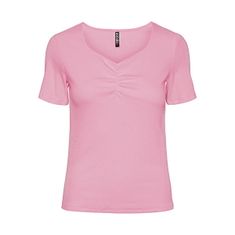 Pieces Női póló PCTANIA Slim Fit 17135430 Begonia Pink (Méret XL)